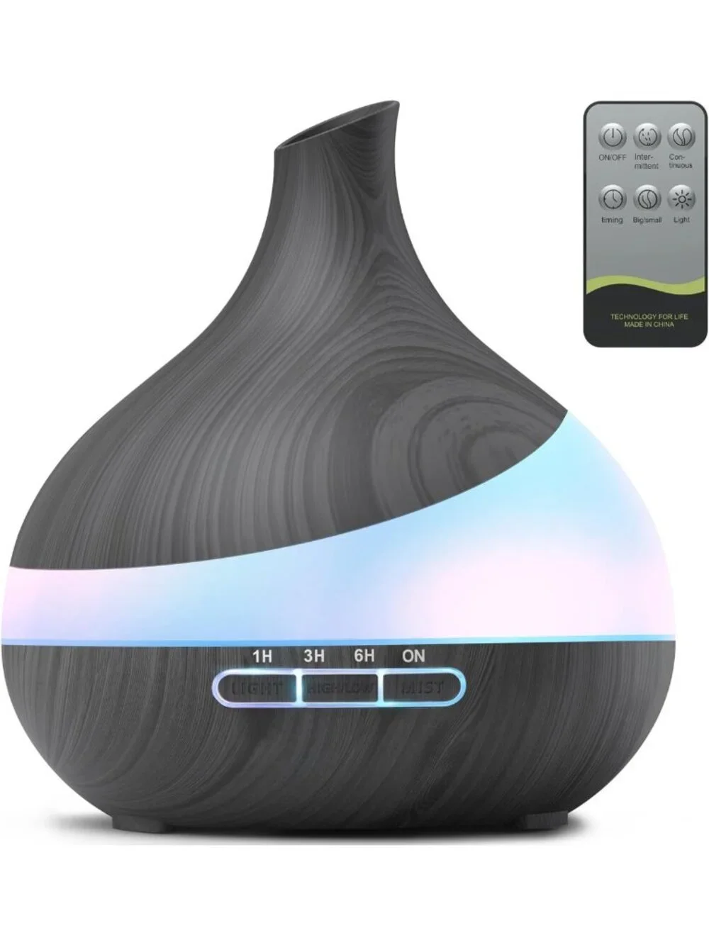 500ML Essential Oil Diffuser with 14 Color LED Lights & Humidifier for Home Use